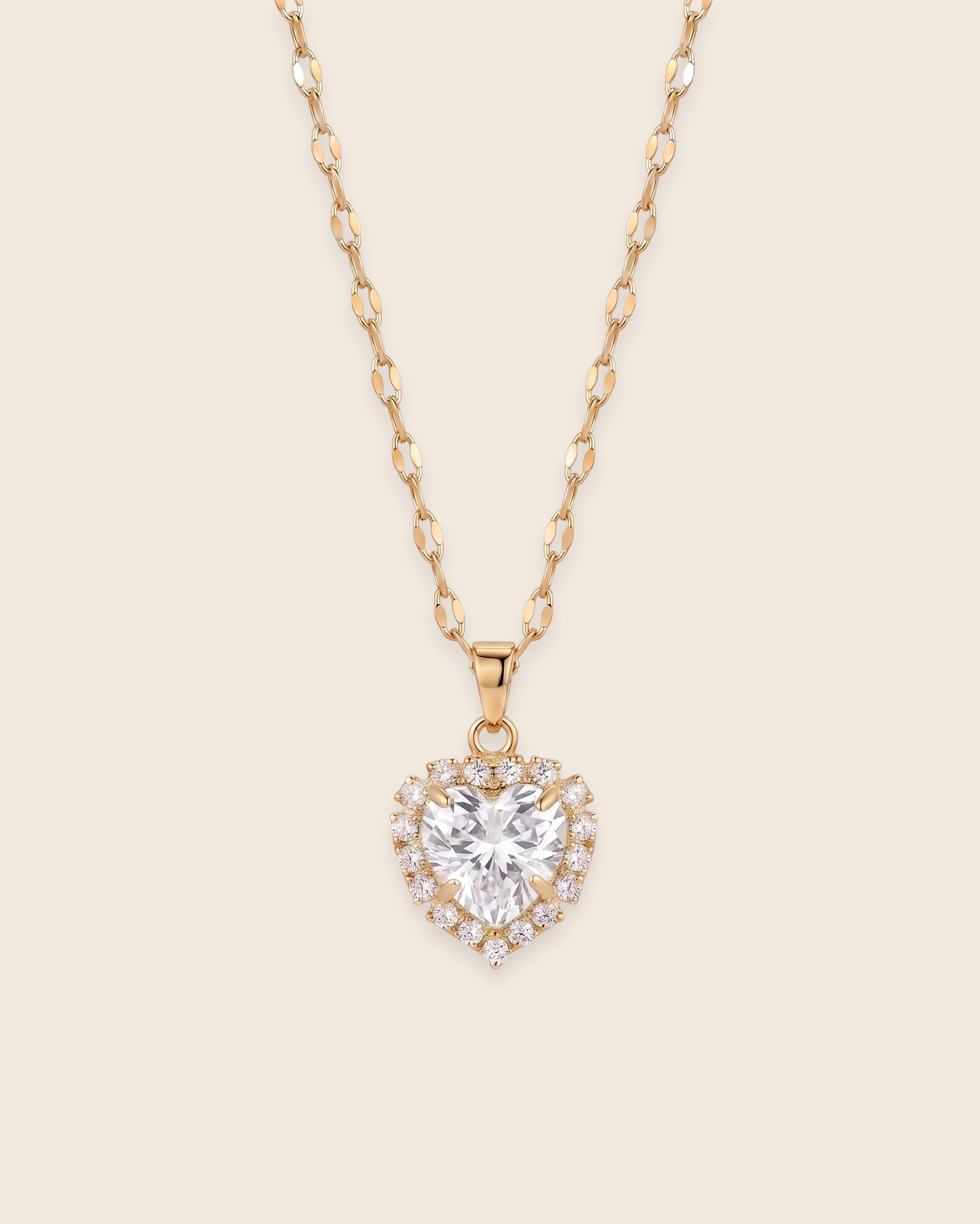 Amour Birthstone Necklace - April Diamond