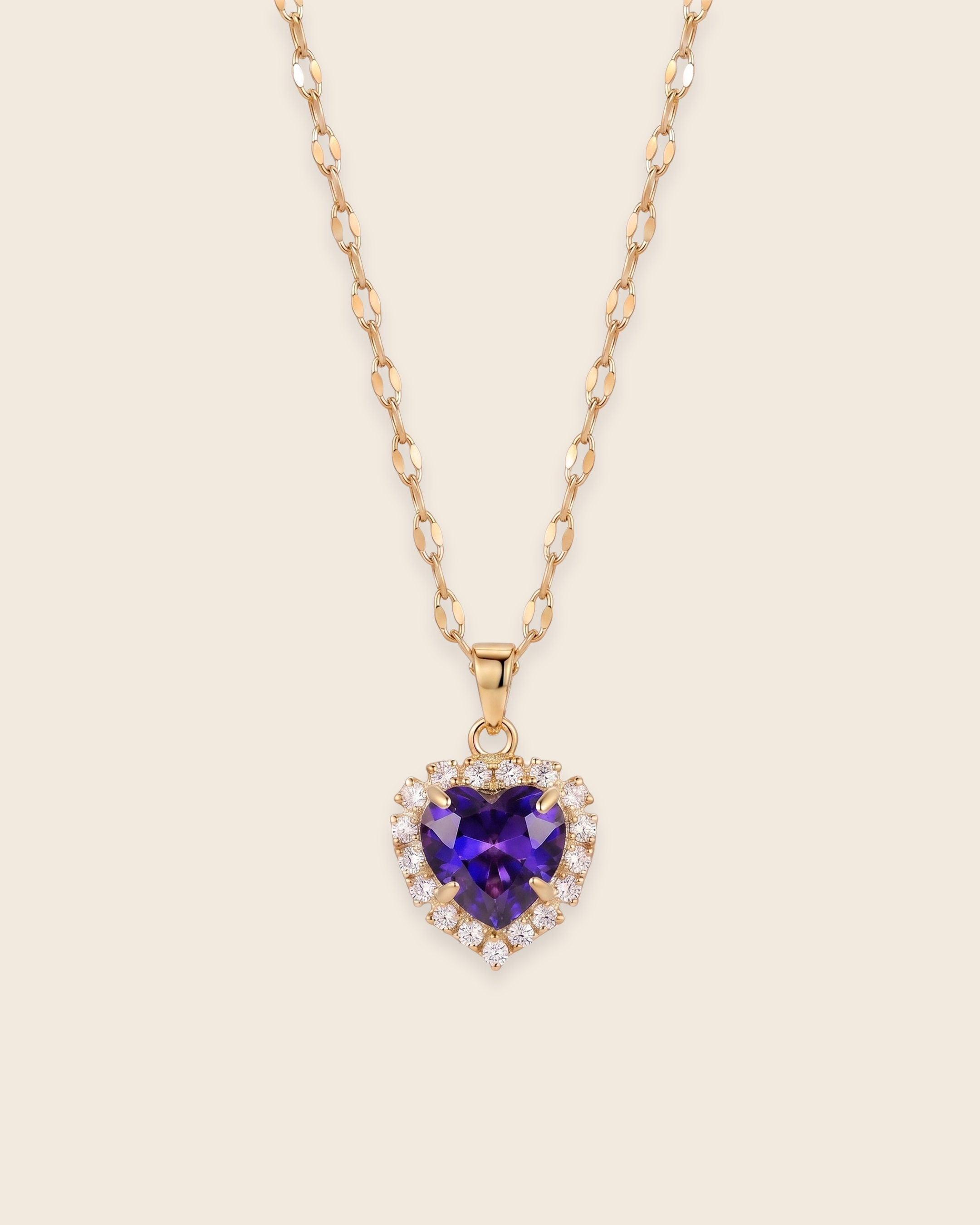 Amour Birthstone Necklace - September Sapphire